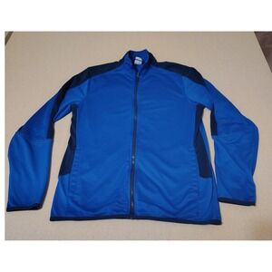 Y2K Starter Athletic Windbreaker Track Jacket Blue‎ Full Zip Men's Size Medium 3
